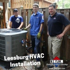 workers around ac unit