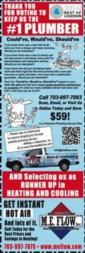 plumber advertisement with coupons