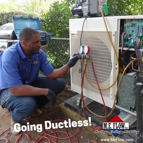 Alexandria Townhouse Replaces Central HVAC With Ductless MiniSplit M.E. Flow